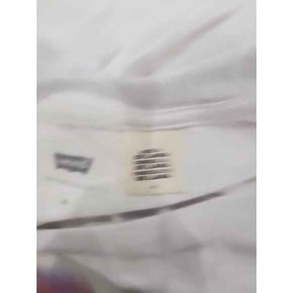 Levi's White Short Sleeve Spell Out Logo T-shirt Top Women's Medium - Picture 5 of 9